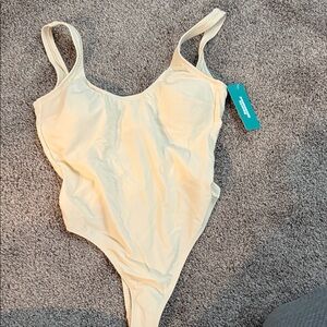 Sports Illustrated Swim Cream One-Piece Swimsuit